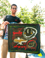 CREATIVE ACTIVISM -- Muralist, Raul Valdez with Iraqi Young Leaders Exchange Program